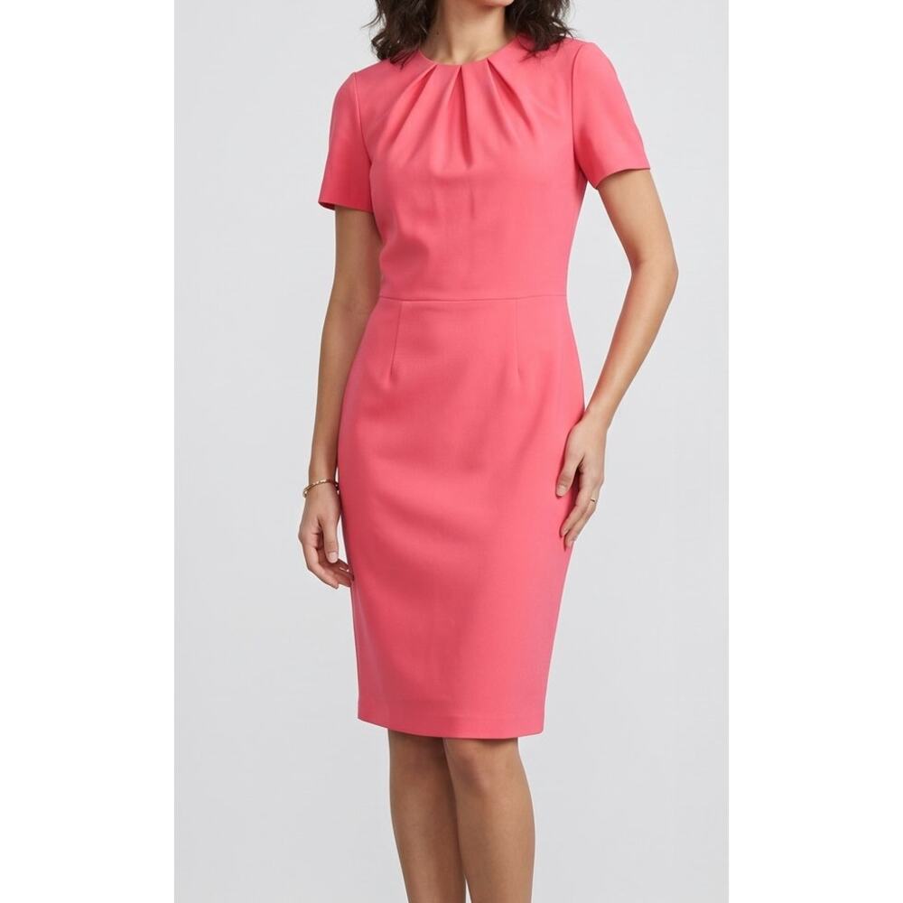 LOndon Style Collection Size 10 Short Sleeve Dress Polyester Spandex